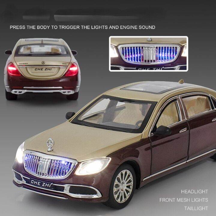 จำลอง1-24-scale-maybach-gls600รุ่นรถ-diecast-ของเล่นยานพาหนะเด็กของเล่นรถของขวัญเด็ก-miniauto-collection