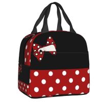 ▲ Cute Cartoon Minnie Character Insulated Lunch Bags for Camping Travel Resuable Cooler Thermal Bento Box Women Children