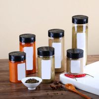 hotx【DT】 Spice Jars 10pcs Lid Large Capacity Seasoning Bottle Pepper Paprika Storage