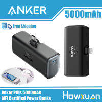 Ankerแท็บเล็ต5000มิลลิแอมป์พร้อม Apple,แบตเตอรี่สำรองยาเม็ดพร้อมใบรับรอง Mfi ขนาดมิลลิแอมป์ต่อชั่วโมงเหมาะสำหรับ iPhone 14/13/12ที่ชาร์จ