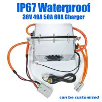 IP67กันน้ำอุปกรณ์ชาร์จอัจฉริยะชาร์จ40A 42V 60A 36V 40A 50.4V 12S สำหรับแบตเตอรี่โทรศัพท์ลิเธียม Lifepo4 Ltto ลิเธียมไอออนนันทนาการกลางแจ้งชิ้นส่วนสเกตบอร์ด