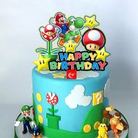 【CW】☇♦  New Cartoon Happy Birthday Colorful Toppers for Baby Kids Decorations