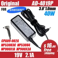 Orignal AD-4019P 19V 2.1A 40W 3.0x1.0mm AC Adapter Power Charger For Samsung NP305U1A NP530U3B NP535U3C NP535U4C NP900X3A X1A