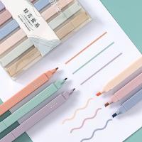 6 Pcs/set highlighter light color kawaii markers DIY Album diary gel pens student stationery art School office supplies Child