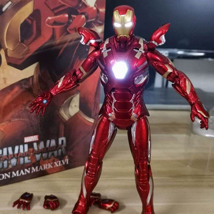 zzooi-disney-movie-avengers-iron-man-model-led-light-superhero-action-figure-toy-dolls-collection-movable-joint-toy-for-kids-gift