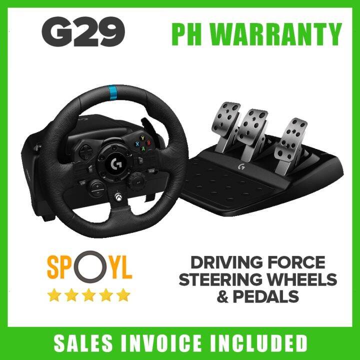 Logitech G29 Driving Force Steering Wheel Pedals I Racing wheel for Playstation or PC Spoyl