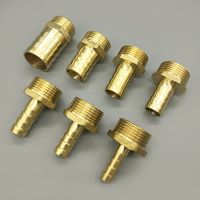 Copper Coupler Adapter BSP Male Connector Joint Brass Pipe Fitting 4mm 6mm 8mm 10mm 12mm 19mm Hose Barb Tail 1/8 1/4 1/2 3/8