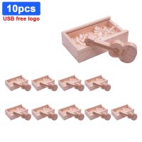 【CW】 10pcs logo free wood usb 2.0 Flash Drive 4GB 8GB 16GB 32GB 64GB Fashion wood USB Flash Drive U Disk Usb 2.0 Memory Stick gift