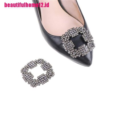 1pc Klip Sepatu Bahan Alloy Aksen Kristal Berlian Imitasi Untuk Pengantin Wanita 5211059℗