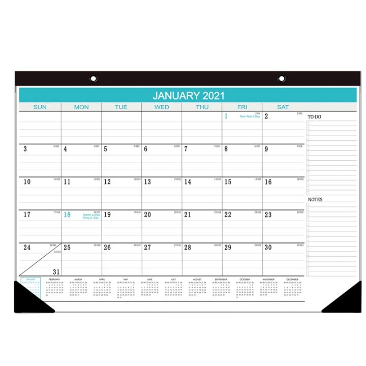 2021 Desk Calendar 12 Months Monthly Planner Memo Daily Agenda Office |  
