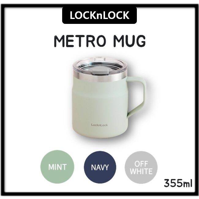 [LocknLock]Authentic Metro Colorful Coffee Tea Table Mug Thermal