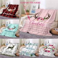 Custom Blanket Custom Name Blanket Baby Girl Boy Blankets Flannel Fleece Throw Blanket Personalized