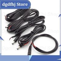 Dgdfhj Shop 5pcs 2pin 12V DC Male Power Pigtail Cable 5.5x2.1mm Male Jack Cord DIY DC Connector For CCTV Camera  LED Strip Light