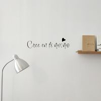 Spanish French Sentence Believe In Yourself Wall Stickers Removable Wall Decals For Living Room Bedroom Decoration Vinyl 2789 Wall Stickers  Decals