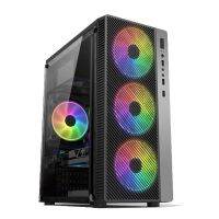 [COD] computer case desktop full side transparent water cooling suitable for ATX large board backline office black