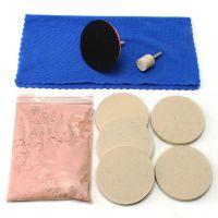 100g Cerium Oxide Glass Polishing Kit Windscreen Scratch Remover 3 Pad Felt