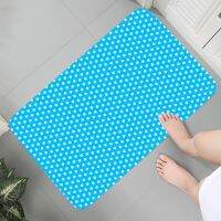 [A VOGUE] Blue Polka DotPrintFor BathroomEntrance Rugs Home Decoration