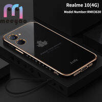 กรณี Realme 10 (4กรัม) ดีไซน์ใหม่ใบเมเปิลเคสโทรศัพท์นุ่มสำหรับ RMX3630 Realme10