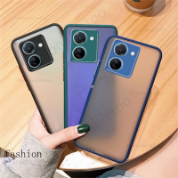 เคสโทรศัพท์ผิวเกล็ดน้ำแข็งโปร่งใสสำหรับ Vivo Y36 Y02A Y02s Y 36 Y 02A VivoY27 VivoY02t 4G 5G ผิวเคลือบเคสปกป้องเลนส์กล้องซิลิโคนเนื้อนุ่มกันกระแทกฝาหลัง