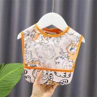 【CC】 Cartoon Baby Bib Sleeveless Infant Apron Anti-dirty Food Feeding Eating Saliva