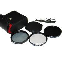 100% Professional  67mm Filter Set Kit Circular-CPL ND4 UV filter +filter case+lens cap  FOR NIKON 67 mm Filters