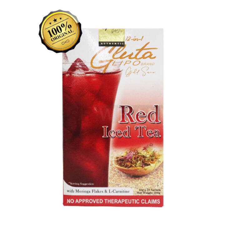GLUTA LIPO Red Iced Tea 100 ORIGINAL Lazada PH