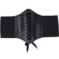 【cw】 FloralLeather Waist Girdle SlimmingWaistWomen Modeling StrapsReductive Belts