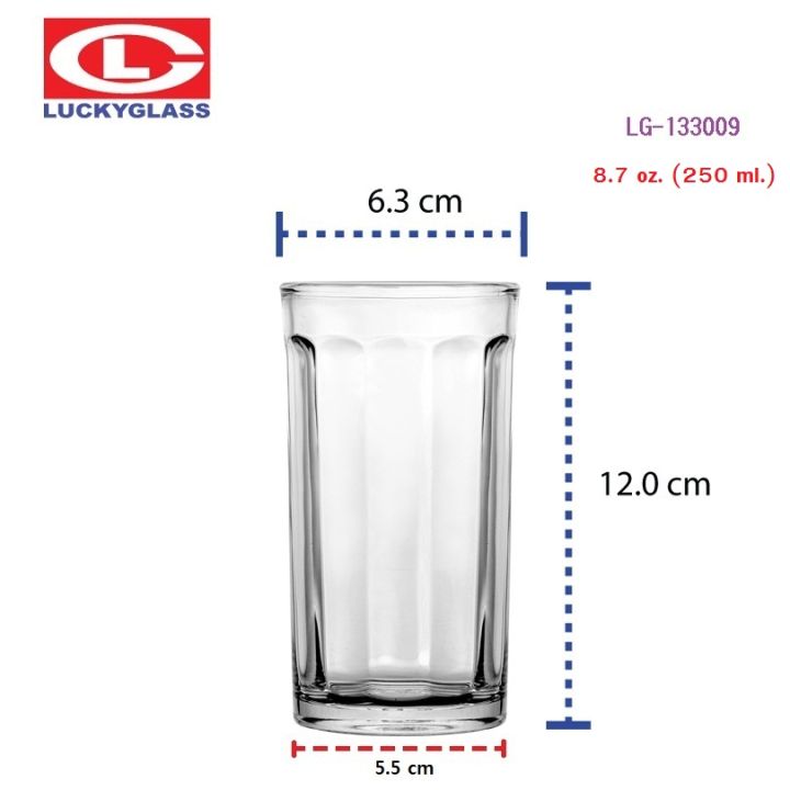 แก้วน้ำ-lucky-รุ่น-lg-133009-classic-rome-tumbler-8-7-oz-72ใบ-ส่งฟรี-ประกันแตก-แก้วใส-ถ้วยแก้ว-แก้วใส่น้ำ-แก้วสวยๆ-lucky
