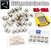 ☢◑◙ 6x30mm Fast Glass Fuse Kit In Package 5A 6A 6.3A 7A 8A 10A /250V 6x30 Insurance Tube Package