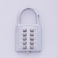 Anti-theft Button Combination Padlock Digit Push Password Lock Zinc Alloy Security Lock Suitcase Luggage Coded Lock Cupboard Cabinet Locker Padlock