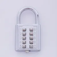 Anti-theft Button Combination Padlock Digit Push Password Lock Zinc Alloy Security Lock Suitcase Luggage Coded Lock Cupboard Cabinet Locker Padlock