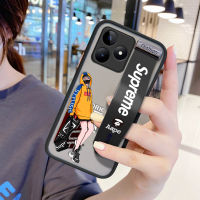 Case4you เคสสำหรับ Realme C53 Realme N53 Narzo พร้อมแถบข้อมือกันกระแทกด้านหลังฝ้าสำหรับเด็กผู้ชายเคสใส่โทรศัพท์การ์ตูนขอบนิ่มปกป้องเลนส์เต็มรูปแบบเคสโทรศัพท์บางเฉียบ