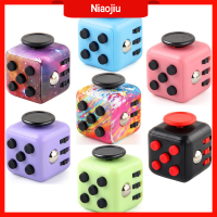 NIAOJIU แบบพกพา บรรเทาความวิตกกังวล Magic Cube Fidget Cube ลูกเต๋าบีบอัด ออทิสติก ของเล่นต่อต้านความเครียด