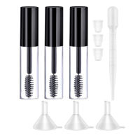 1.5410ml DIY Empty Refillable Clear Mascara Tubes Liquid Eyelash Cream Vial bottle travel Portable beauty cosmetics containers