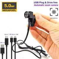 5mp Hd Otg Mini กล้องโฟกัสอัตโนมัติ Usb โมดูลกล้องวิดีโอคลิปโฟกัสอัตโนมัติ Af เลนส์ Type C กล้องขนาดเล็กภายนอก