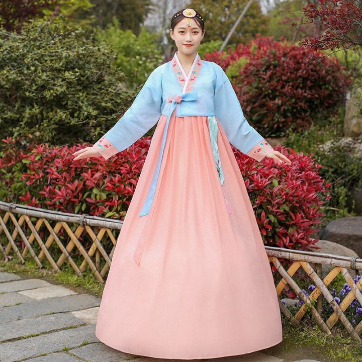 Embroidered Hanbok Lady Korean Costume Dachangjin National Dance ...