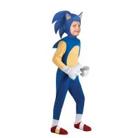☞❀ Deluxe Sonic The Hedgehog Costume Cosplay Party Dress-up Boys Girls Halloween Costume For Kids gift