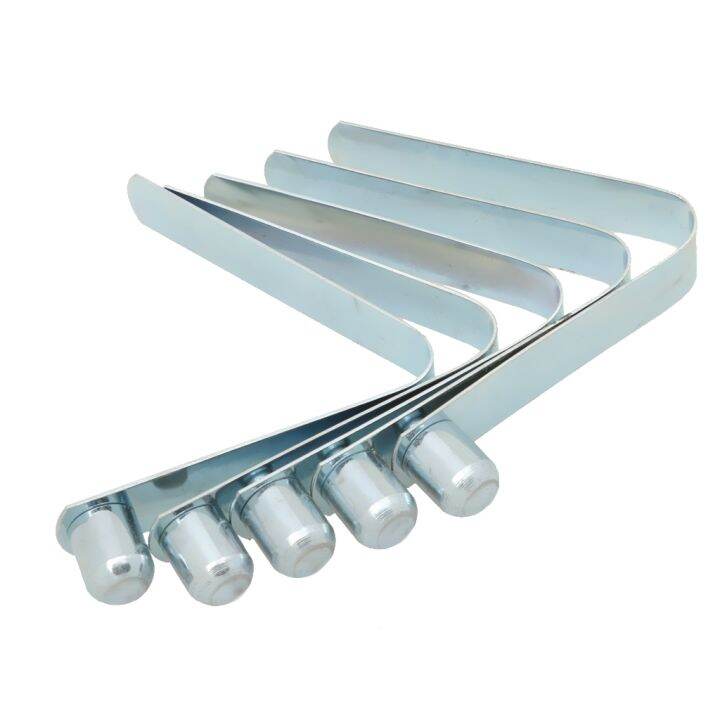 5 Stainless Steel Paddle Tent Pole Push Button Spring Snap Clip Locking