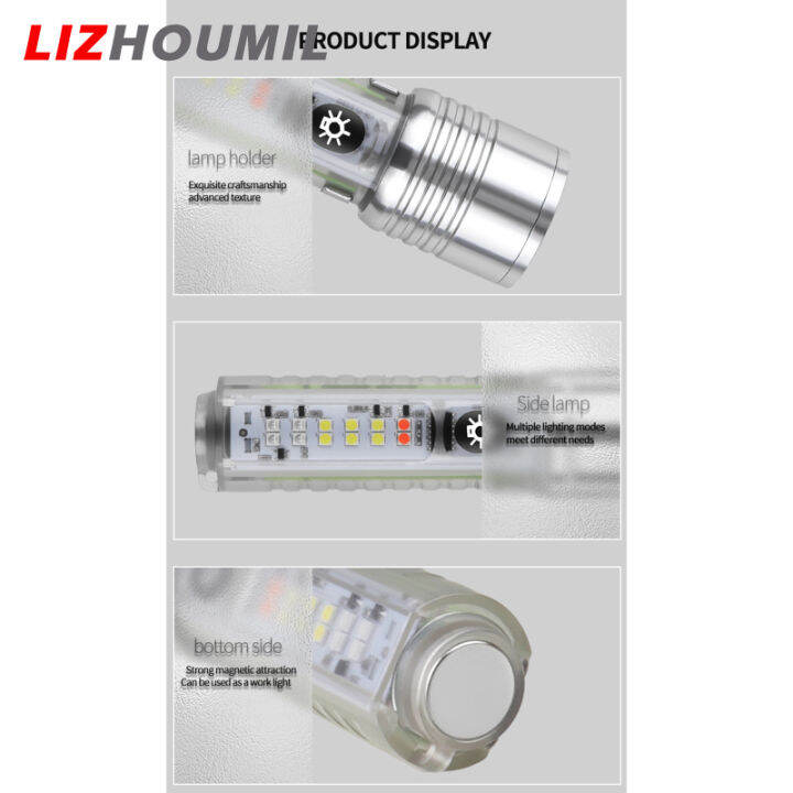 lizhoumil-พวงกุญแจซูมไฟฉาย-led-30w-พวงกุญแจไฟตรวจจับสีม่วงกันน้ำ-ipx4ซูเปอร์ไบรท์