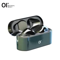 OI Teno 3 True Wireless Earbuds Bluetooth 5.1 Gaming Earphone Aviation Material 7H Playback&Fast Charging One-Step Pairing Touch Sensor with Volume Control Noise Cancellation Deep Bass—Black