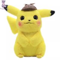 ตุ๊กตา Kado Ulang Tahun น่ารักขนาด28ซม. ทำจากตุ๊กตาโปเกมอนของเล่นนักสืบ Pikachu ของเล่นตุ๊กตาปิ๊กกาจู