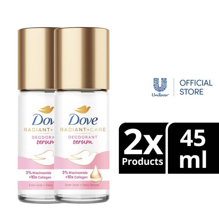 Dove Radiant Care Deodorant Serum Roll On 3 Niacinamide 10x Collagen