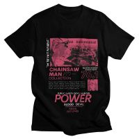 ราคาถูกเสื้อยืด พิมพ์ลายอนิเมะ Chainsaw Man Power Devil สไตล์ฮาราจูกุ สําหรับผู้ชายS-5XL