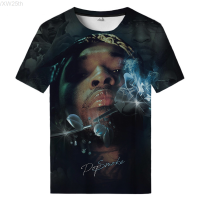 2023 NEW Pop Rap Singer Pop Smoke 3d Print Summer Mens O-neck T-shirt Casual Short Sleeve Oversized T-shirt Clothing. fashion