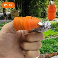 【YF】 Thumb Finger Protector Metal Fingernail Farm Vegetable Fruit Picker Plant Blade Scissors Cutting Rings Garden Gloves