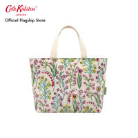 Cath Kidston Lunch Tote Paper Pansies Cream กระเป๋าเก็บอาหาร กระเป๋า กระเป๋าผ้า กระเป๋าผ้าสีครีม กระเป๋าผ้าลายดอกไม้ กระเป๋าแคทคิดสตัน