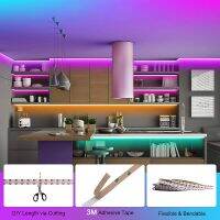 RGB COB LED Strip 12V 24V 840 LEDsM เทปซังที่มีความยืดหยุ่น