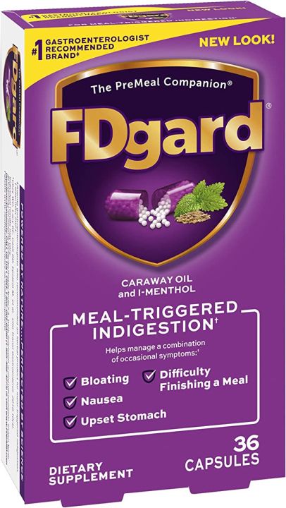 Fdgard Dietary Supplement To Help Manage Meal-triggered Indigestion 36 