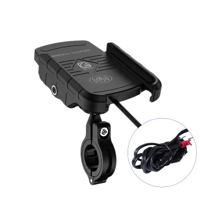 kewig 2 in 1 Car Phone Holder Wireless Charger Motorcycle Bracket Phone Holder for iPhone ,Samsung 15W Fast Charging