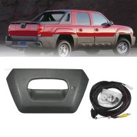 93440179 Tailgate Handle Bezel with Camera for Cadillac Chevy Avalanche 1500 2500 2002-2006 Back Door Gate Handle Lock